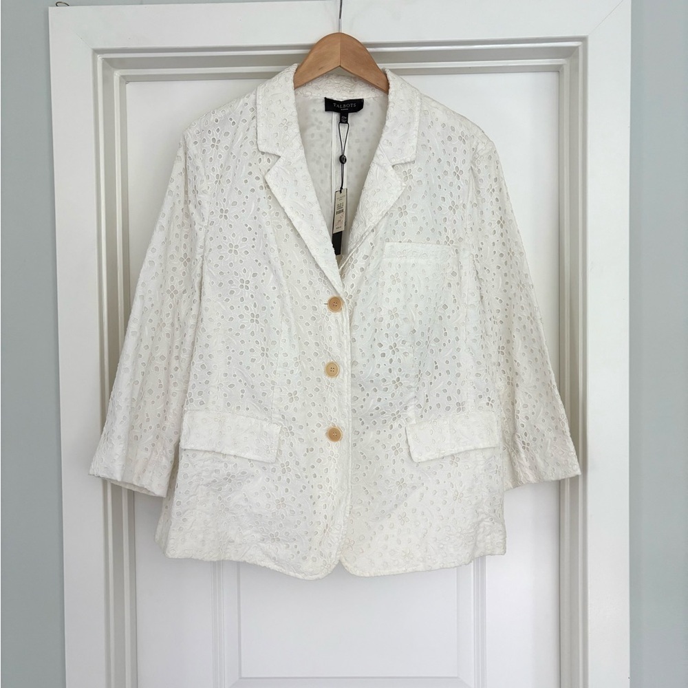 NWT Talbots Blazer Size 22W White